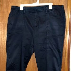 Black Straight Leg Comfy Plus Size Pants